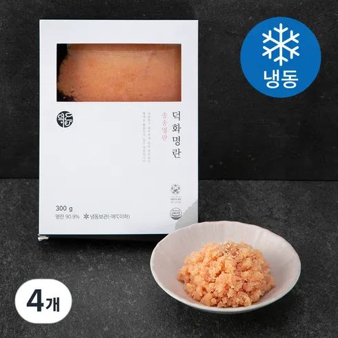 전통의 맛! 덕화명란 명장 장석준명란젓 300g x 2p 선물세트 냉동 600g  best 추천!