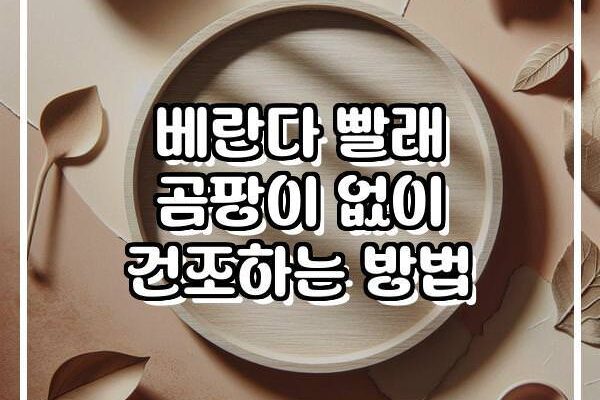 베란다 빨래 곰팡이 없이 건조하는 방법